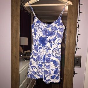 H&M blue floral romper